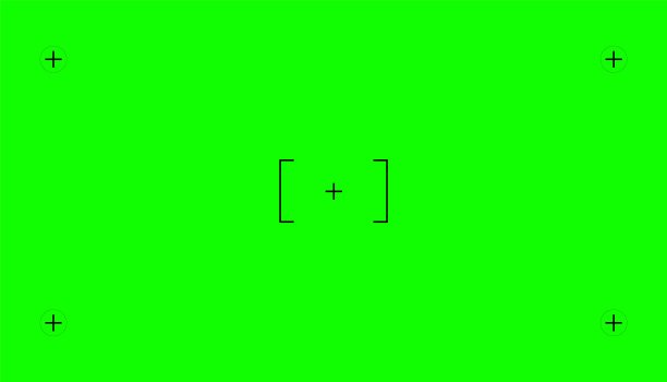 绿色屏幕与视觉特效运动跟踪标记色度键视觉特效运动跟踪标记艺术设计绿色屏幕背景模板抽象概念视频素材替换创意矢量插图图片下载