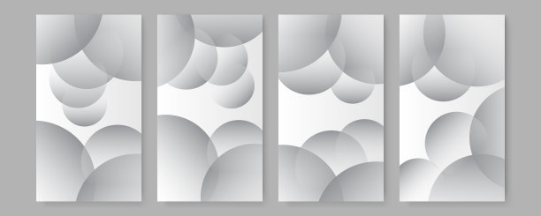 现代灰色向量背景集。灰白色阴影页。半色调的壁纸。最小的褪色的旗帜。波普艺术点光纹理。几何点纹理。粮食的模式。地理线形状图片下载