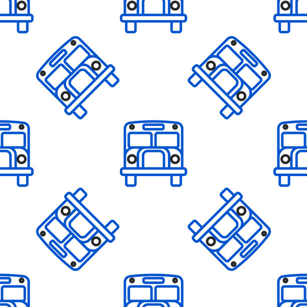 线路校车图标隔离无缝模式上图片下载