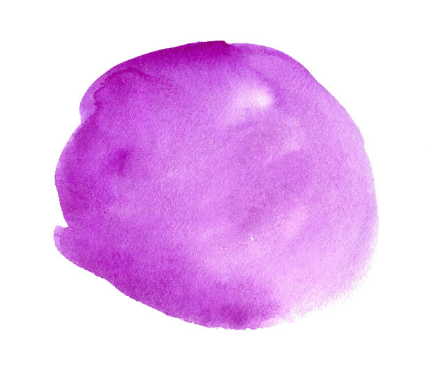 抽象紫罗兰水彩背景。手绘水彩斑点。紫色设计艺术元素的旗帜，模板，印刷和标志图片下载