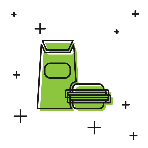 黑色汉堡图标孤立在白色背景图片下载