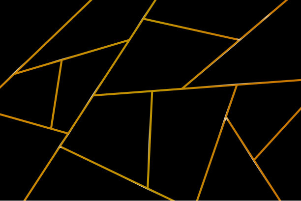 黑色和金色的现代马赛克墙纸图片下载