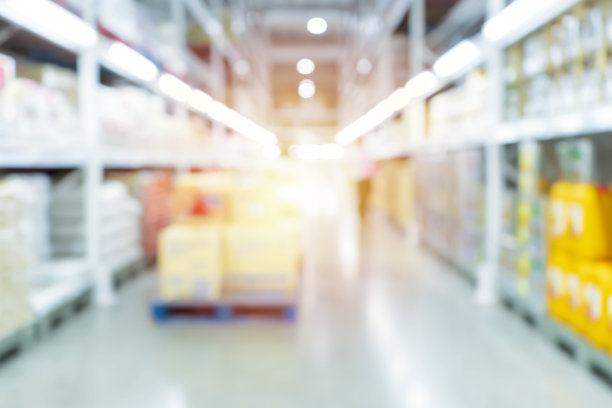 仓库行业模糊背景。图片下载