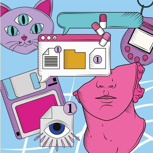 复古未来布局图片下载