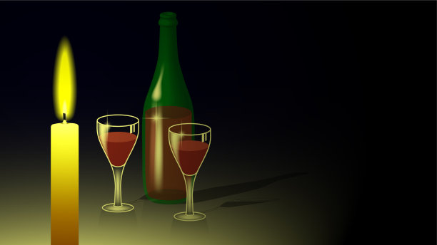 节日夜海报燃烧蜡烛3d打开图片下载