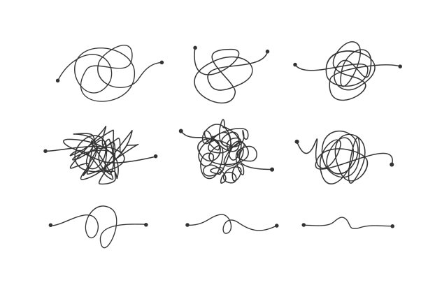 乱写乱画细线箭头设图片下载