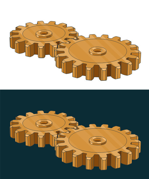 金色齿轮图片下载