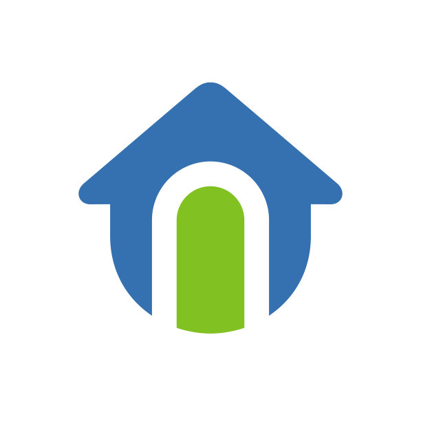 简单的房子图标设计字母n家的标志图片下载