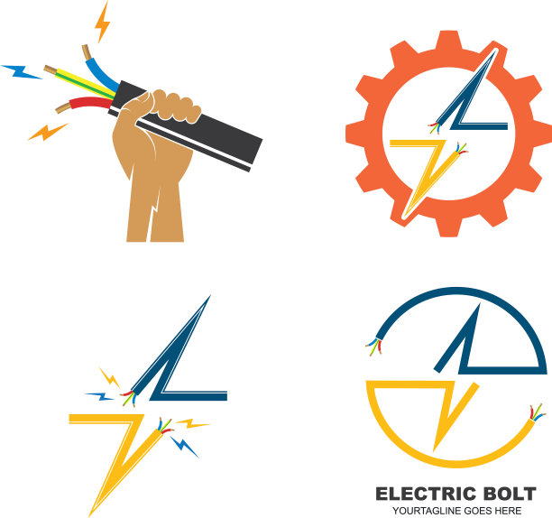 电气服务和安装图标设计图片下载