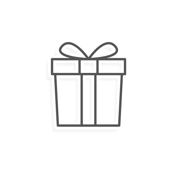 礼品盒图标线贴纸风格图片下载