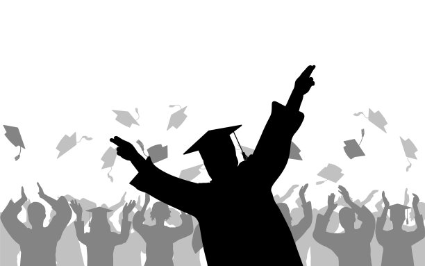 开朗的男孩毕业背景快乐图片下载