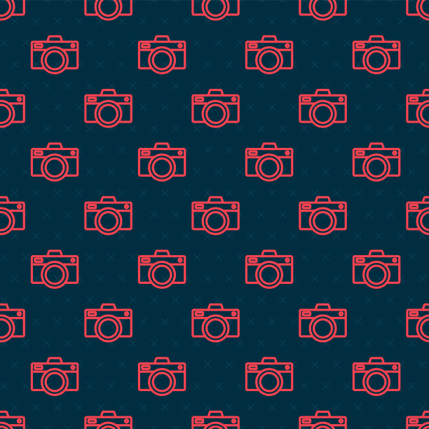 照片的红线摄像头图标隔离无缝图片下载