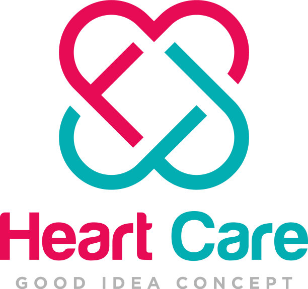 爱心标志设计图片下载