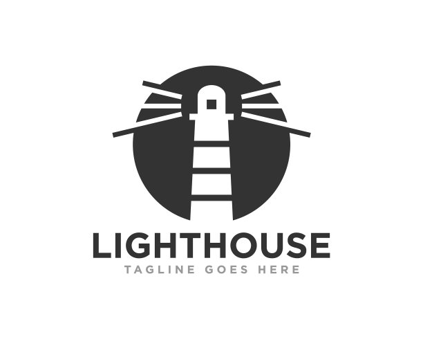 灯塔标志图标设计图片下载