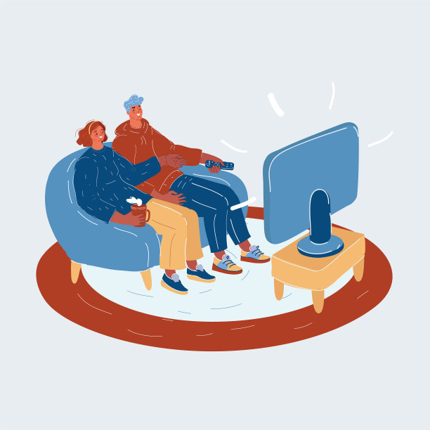 一对夫妇坐在家里图片下载