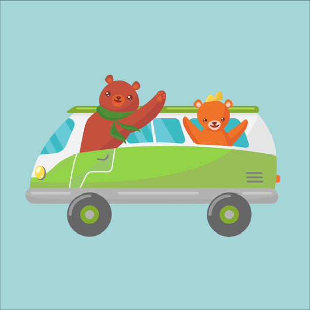 搞笑动物在交通工具上图片下载