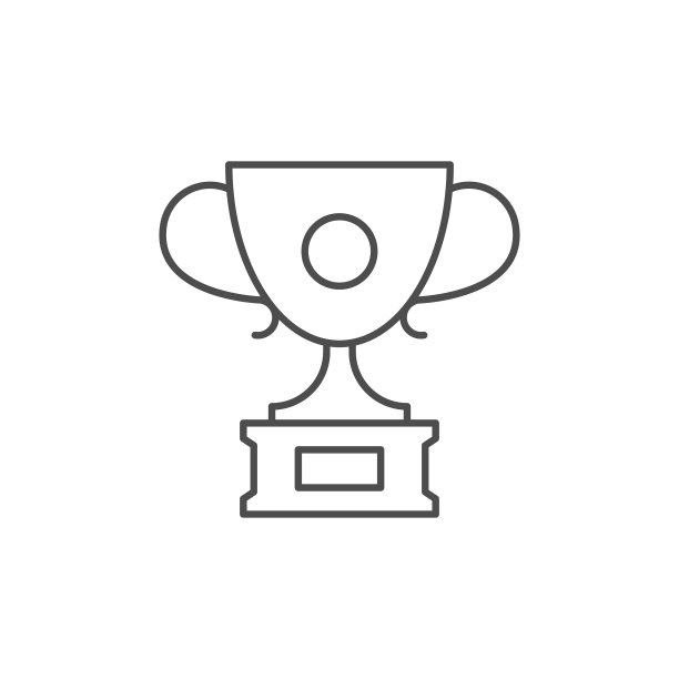 优胜者杯线轮廓图标图片下载