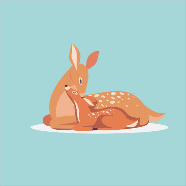 卡通鹿图片下载