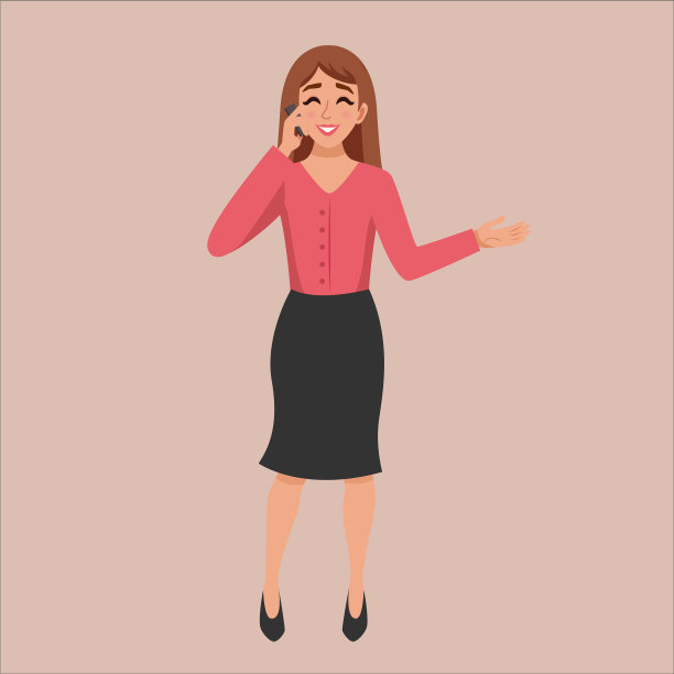 卡通姿态女性图片下载