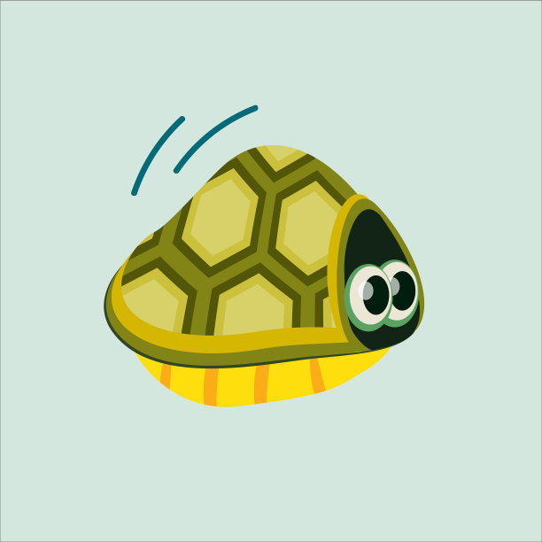 可爱的卡通海龟设计图片下载