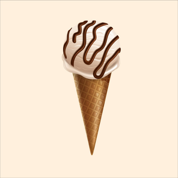 冰淇淋威化筒3d图片下载