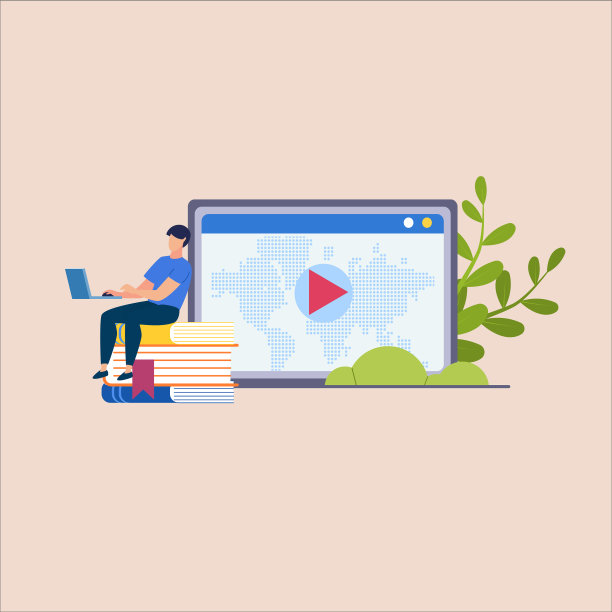 信息化旗帜教育载体图片下载