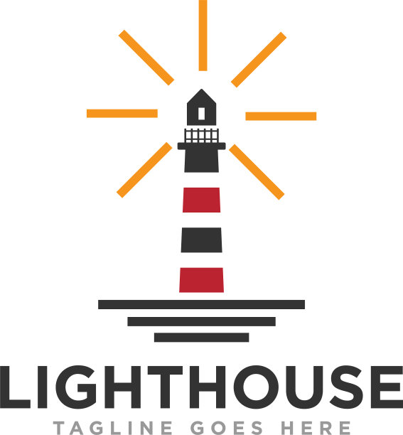 灯塔标志图标设计图片下载