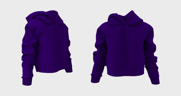空白连帽运动衫模型打印图片下载