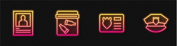 设置警徽与身份的案件通缉海报图片下载