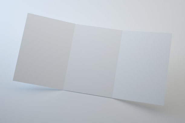 三重宣传册模拟视图- 3d渲染图片下载