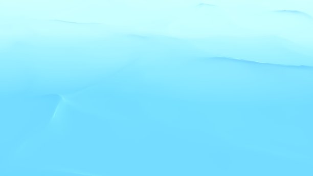 蓝色轻柔的波浪背景。抽象三维渲染海洋涟漪梯度平滑的海洋与清新的白色曲线。图片下载