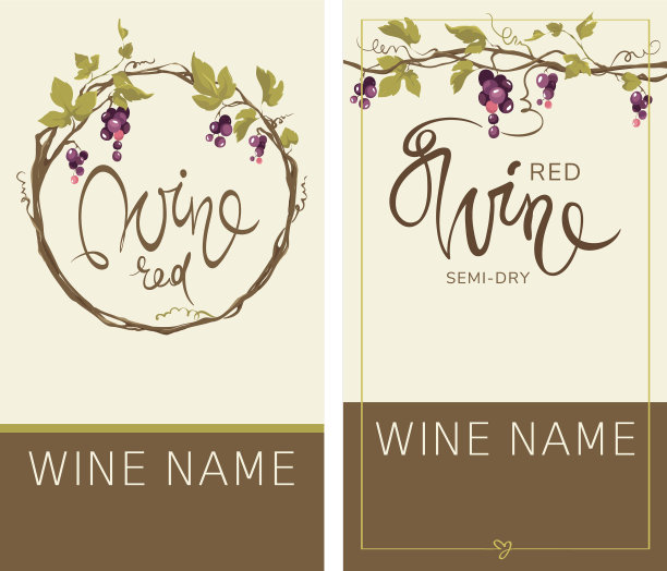 葡萄酒标图片下载