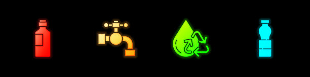 设瓶装水，水龙头可循环使用清洁水图片下载