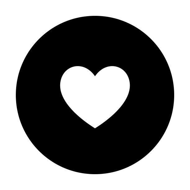 一个简单的心形图标。图片下载