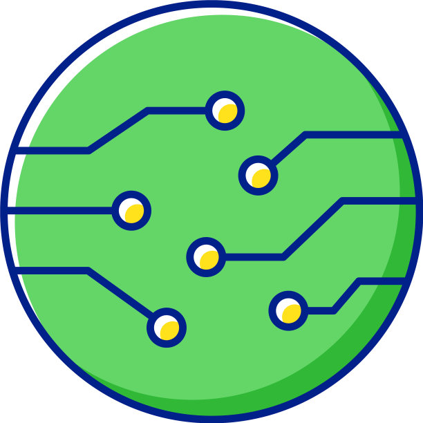电路板连接器RGB颜色图标图片下载