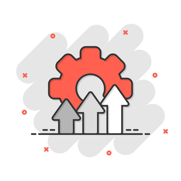 改善图标在漫画风格的齿轮项目图片下载