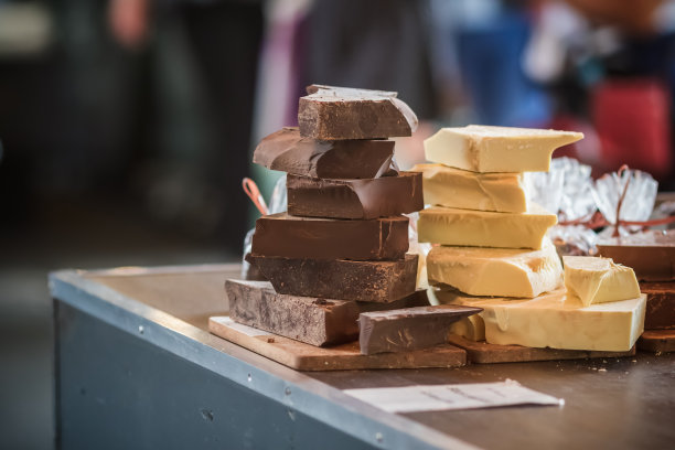 伦敦博罗市场出售的巧克力块图片下载