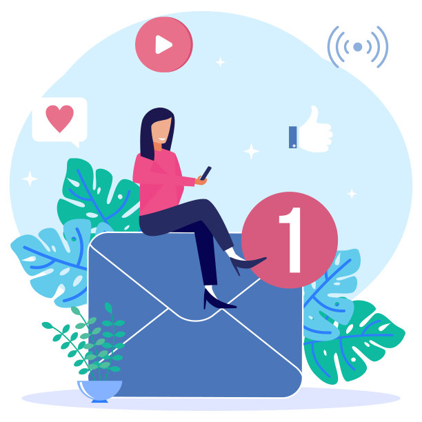 图形卡通人物电子邮件服务和图片下载