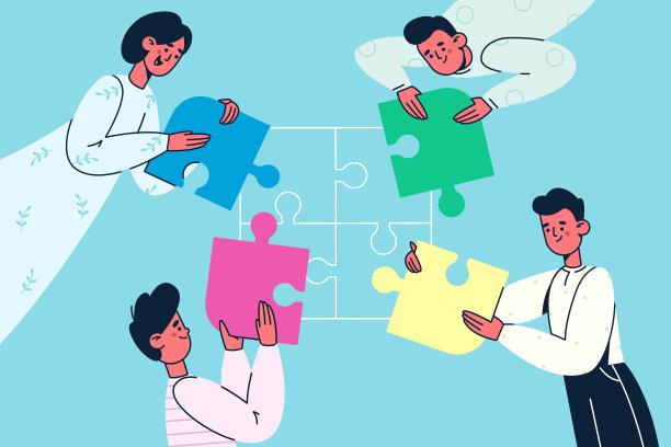 团队合作协作理念图片下载