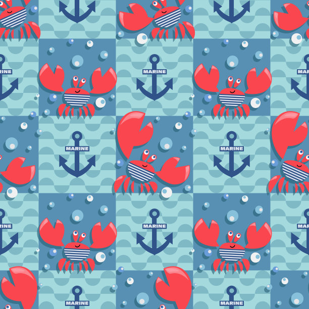 海红色的蟹浪明亮的蟹在海洋图片下载