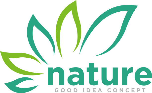 叶子自然标志设计图片下载