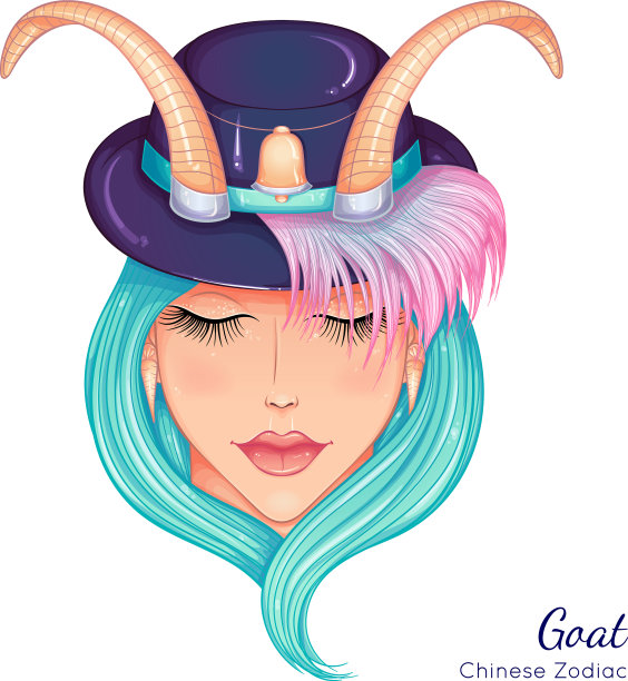 生肖山羊色图片下载