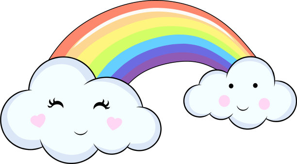 可爱彩虹快乐卡通图片下载