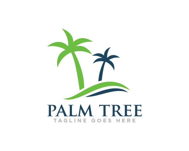棕榈树标志设计图片下载