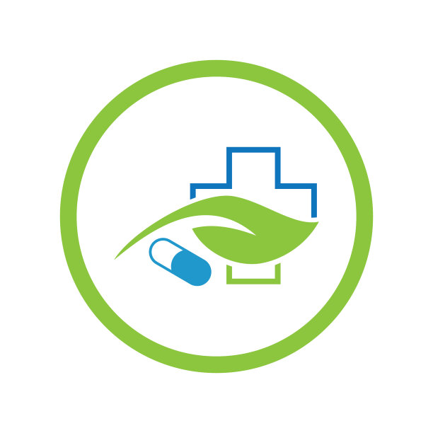 天然药物标志形象设计图片下载