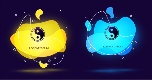 黑阴象征阴阳和谐与平衡图片下载