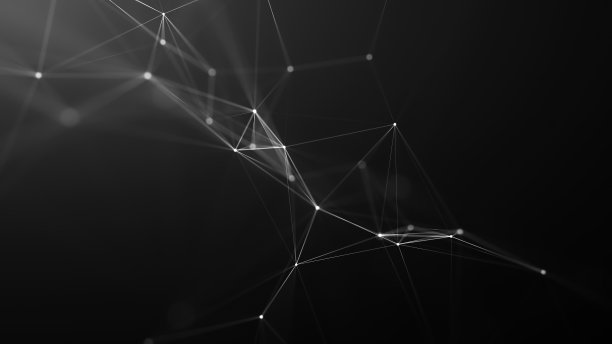 科学背景。抽象的数字背景丛由点和线组成。大数据可视化。网络连接结构。图片下载