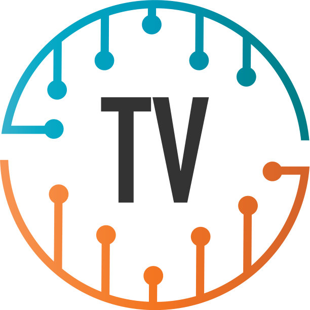 首字母电视未来科技标志模板图片下载