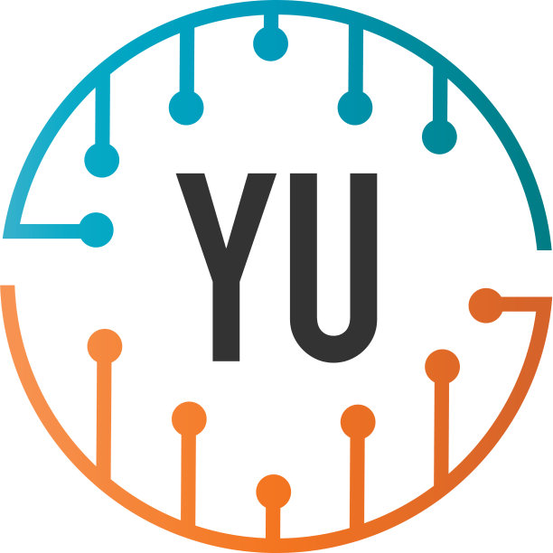 字母YU未来科技标志模板图片下载