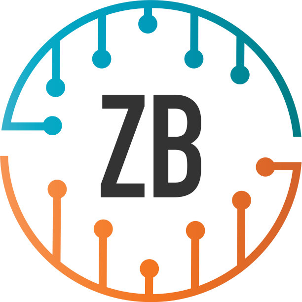 首字母ZB未来科技Logo模板图片下载